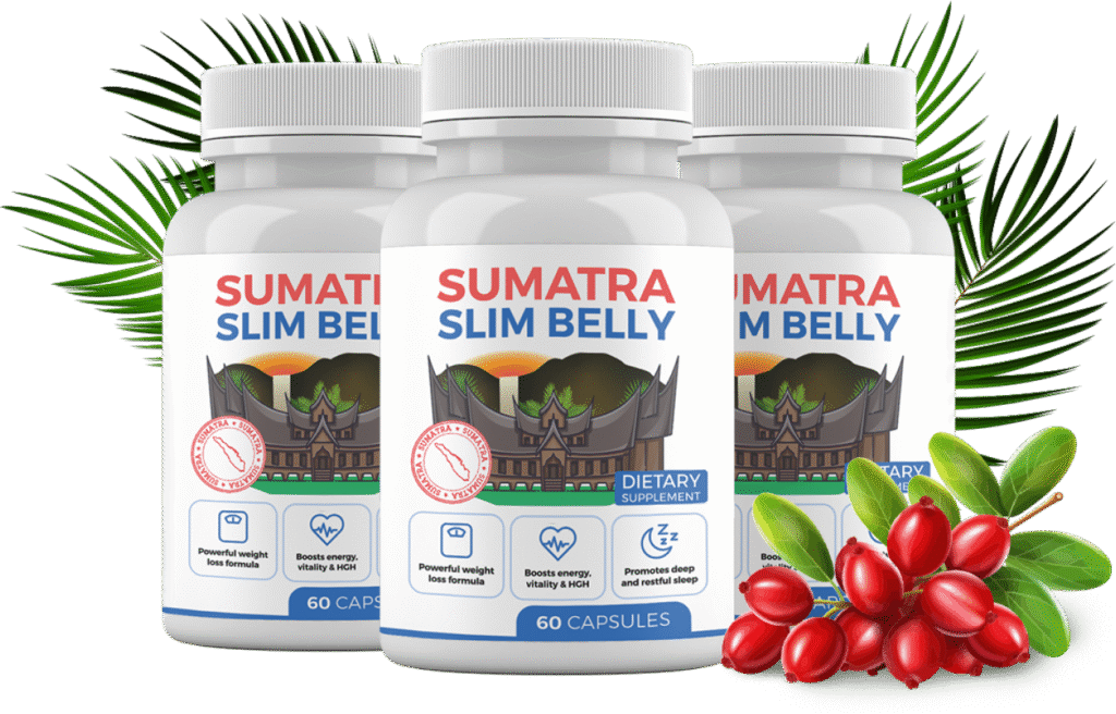 Bottle of Sumatra Slim Belly Tonic natural weight loss supplement with 60 capsules